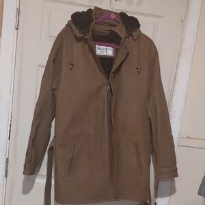 Brown Hooded Jacket